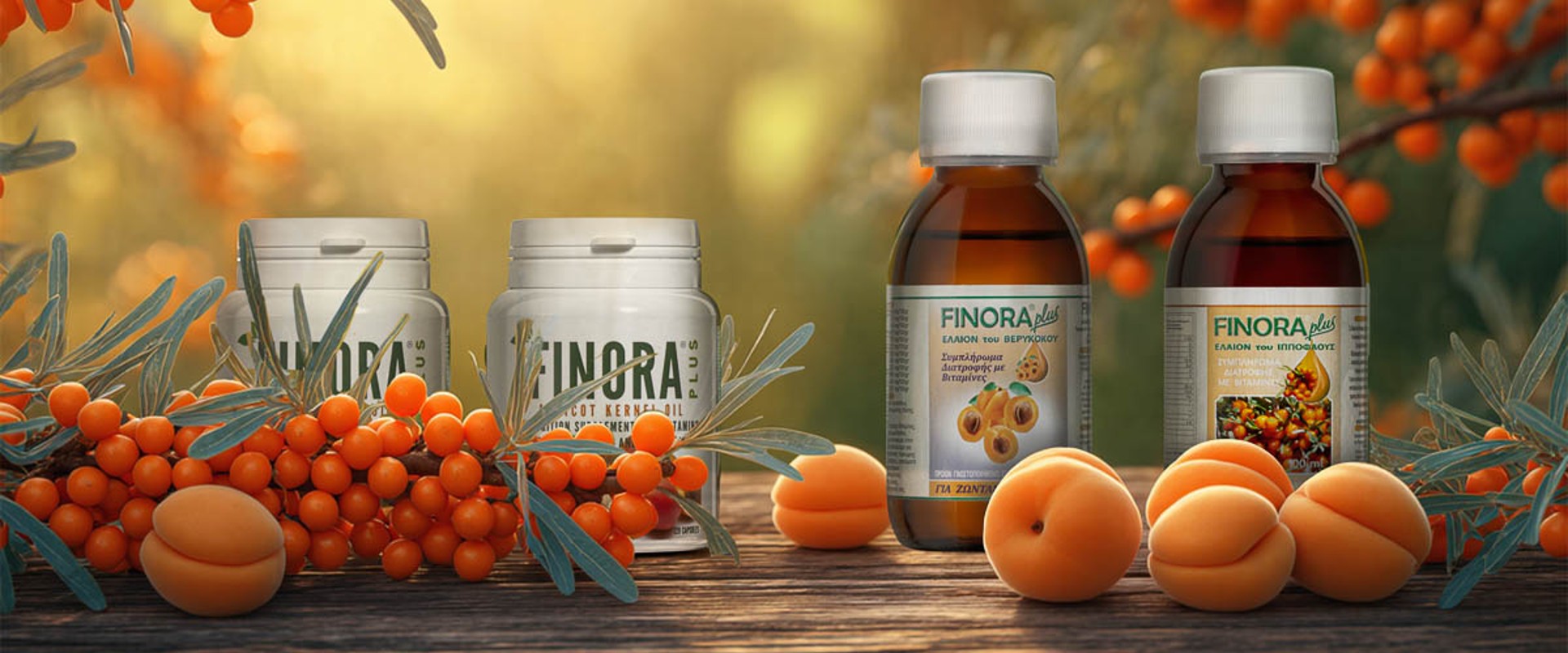 Finora Plus | Υγεία & Ευεξία | 100% Φυσικά Συμπληρώματα Διατροφής από Έλαια Ιπποφαούς και Βερίκοκου. Ελληνικά προϊόντα υγείας που παράγονται στη Θεσσαλονίκη.